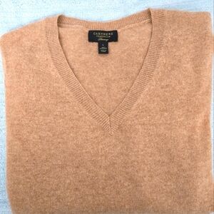 MACYS CHARTER CLUB CASHMERE LUXURY VNECK SWEATER SZ LARGE